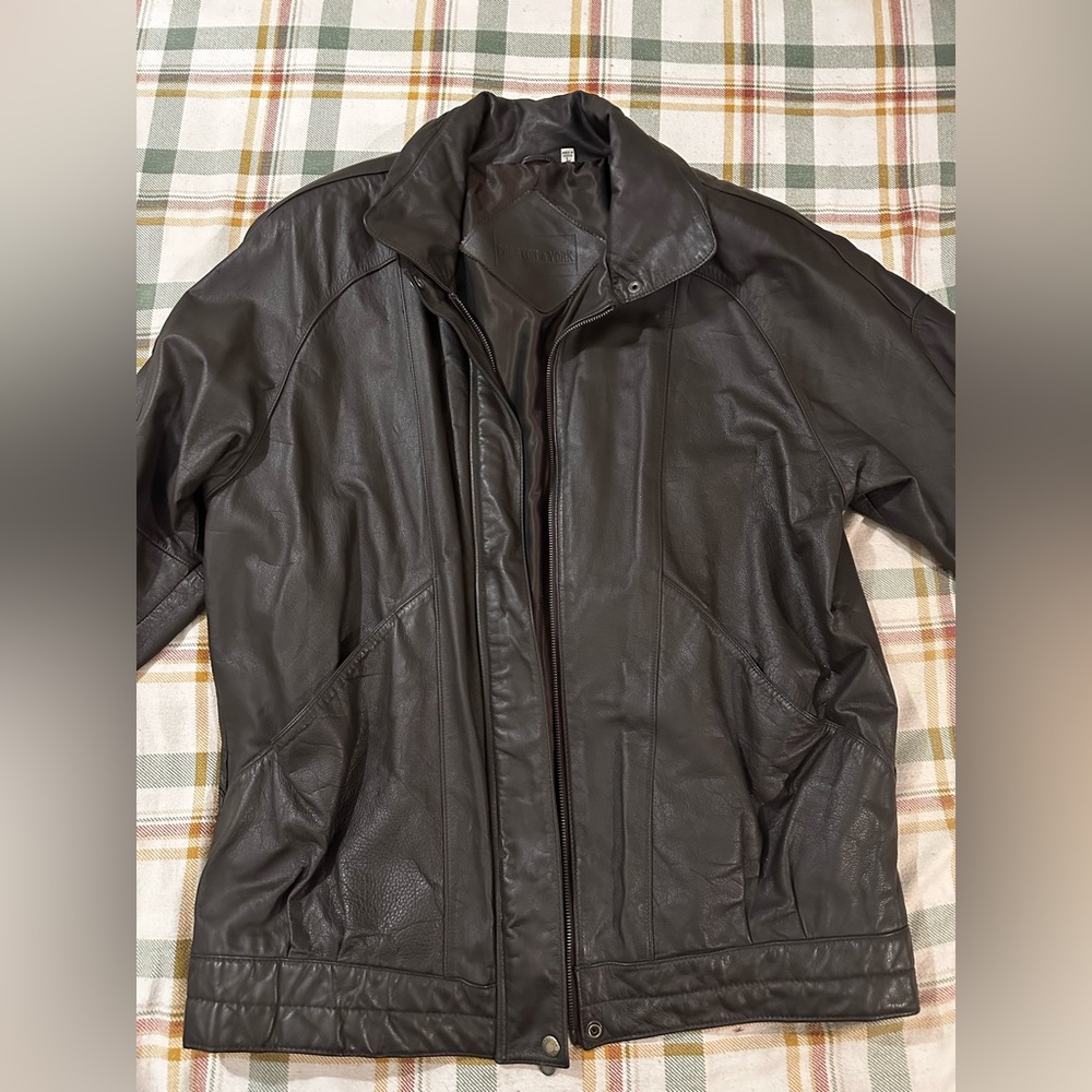 Preston & York vintage leather jacket